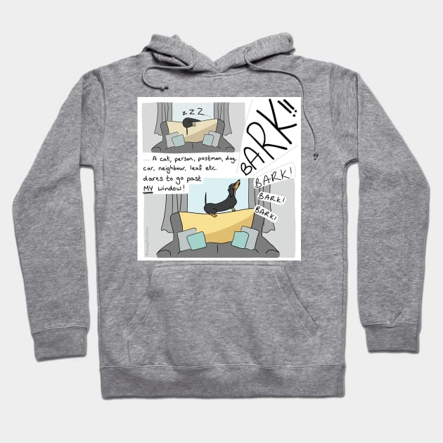 Dachshund Bark! - Sausage Prince Comics Hoodie by Sausage Prince Comics